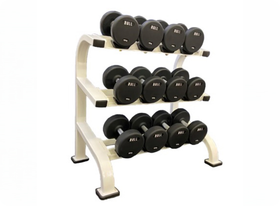 6セットラバーダンベルラックセット
